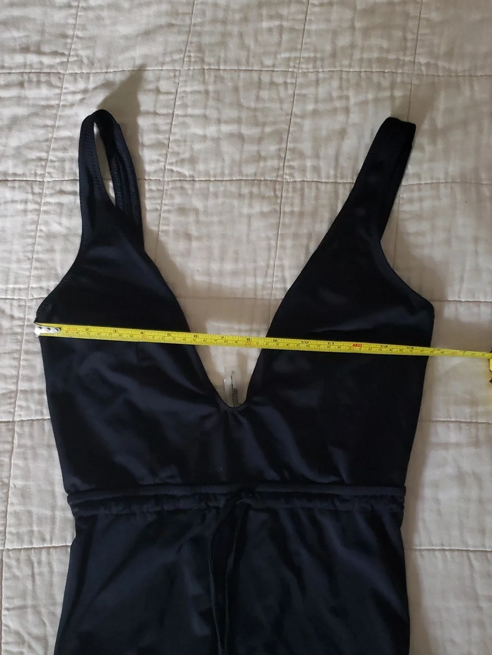 Solid & Striped Black Swimsuit One Piece Size Medium